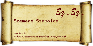 Szemere Szabolcs névjegykártya