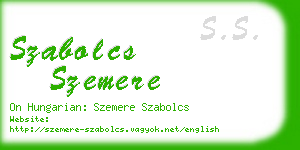 szabolcs szemere business card